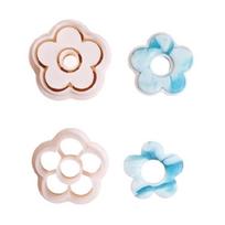 Delicate Flower Clay Mold Set with PLA Construction Earring Moulds Perfect for Handmade Jewelry and Crafting Enthusiasts 1