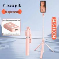 1.7m Rechargeable Selfie Tripod with Bluetooth Remote & Phone Holder for Live Broadcasts 1.7m, Dual Light