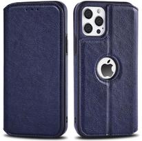 Odinis dėklas iPhone 16 15 14 13 12 11 Pro Max XS XR Piniginės dėklas [RFID blokavimas] Plonas magnetinis atverčiamas dėklas su kortelių laikikliu For iPhone XS Max mėlyna