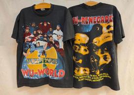 Vintage Wu Tang Wu World Wu Renegades Hip Hop 90s Rap Band RARE XL Shirt REPRINT Unisex T-Shirt M