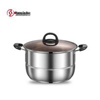 Shanggenuo Silver Chef 28cm 304 Stainless Steel Steamer Pot