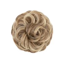 Bun Hair Piece Wavy Clip In Hair Extension for Thick Updo