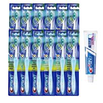 Crest Soft/Firm Bristle Toothbrush & 7-Benefit Toothpaste Set