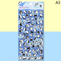 Kawaii Mielas Pingvinas Panda Stereo 3D Burbuliukų Lipdukas Dienoraščio Lipdukas Dekoracija Raštinės Reikmenys Lipdukai