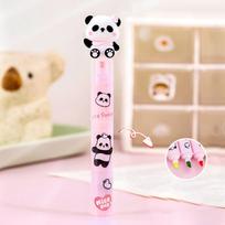 Cartoon Panda Highlighter Pen Creative Marker Pen 3 in 1 Fluorescent Pen  Student Style 2