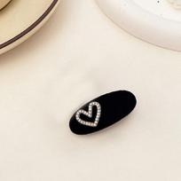 Korean Oval Acetate Rhinestone Hair Side Clip Glitter Shiny Duckbill Clip Fashion Versatile Bangs Edge Clip Styling Accessories