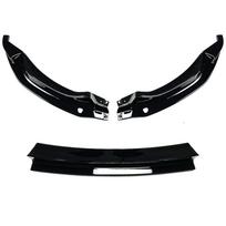 Front Bumper Spoiler Lip For BMW F80 M3 F82 F83 M4 2015-2020 Gloss Black/Carbon Fiber Look Lower Splitter Blade Protector Kit Glossy Black black