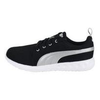 PUMA Carson Runner Men Lightweight Cushioned Low Lifestyle Casual Shoes Black Silver 357482-03 44