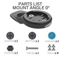 SYNCROS BIKE Cnc Aluminum Top Cap Computer Mount 0 Degree Fraser Ic Sl Wc/Dc/Xc Handlebars Xc Stem 1.5/2.0 Garmin/Wahoo/Bryton 0 degree Base