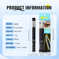 BOB shape eyeliner waterproof and non-smudging long-lasting quick-drying sponge head eyeliner pen is extremely fine and does not fade. 1.2g
