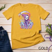 Pastel Goth Creepy Death Grim Reaper Kawaii Occult Menhera Unisex T-shirt 3 2XL