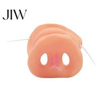 Humorous Photo Props Realistic Pig Nose, Soft Snout Nose Masque with Elastic Band, Animal Costume Accessories for Halloween Cosplay Party, Performance One Size 1pc