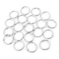 20PCS Metal Hinged Ring Book Binder Split Key Rings Album Scrapbook Loose Leaf Clip (38mm)