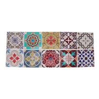 10pcs Built-in Adhesive Backing Peel and Stick PVC Tile Stickers  Office Table Sticker