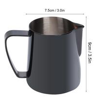 Black Color Coffee Pitcher 350ml Milk Jug Premium Coffee Accessories  For Latte Art