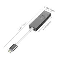 dodocool MFi Certified 2 in 1 Lightning to 3.5 mm Headphone Jack Adapter with Lightning Port In line Remote and Bass