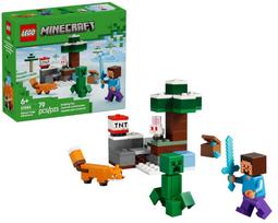 Lego 21583 minecraft kpl przygoda steve'a w tajdze 6+ 79pcs