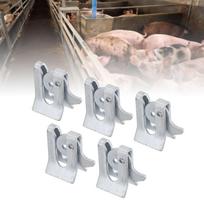 5pcs Durable Pet Cage Suspended Water Dispenser Galvanized Steel Plate Gate Latch  Enclosure Door S