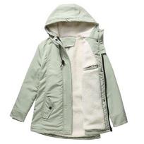 Women’s Parkas Coats BRIGH DEER Hooded Zip Up Cinched Waist Large Size Warm Overcoat Winter Outer Wear S