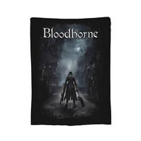 Bloodborne Dark Souls Blanket Flannel Winter Breathable Lightweight Throw Blanket for Bed Outdoor Plush Thin Quilt Size: 75*100cm, Weight: 230 GSM