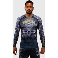 Venum Wolf Atak ilgomis rankovėmis rashguard marškinėliai – juoda/pilka