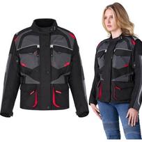 Moteriška motociklininko striukė W-TEC Radana - Black, grey, red