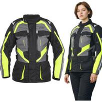 Moteriška motociklininko striukė W-TEC Radana - Black, grey, green