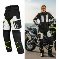 Moteriškos motociklininkų kelnės W-TEC Warao Lady - Juoda, mėlyna