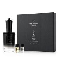 Mind Games Mentor Extrait de Parfum 100 ml + Boya Oud 3 ml + Amber 3 ml + blotter (unisex)