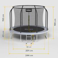 REBEL ACTIVE TRAMPOLINE PRO 8FT/244CM, BVTRLBRBA_8001