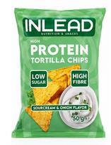 Inlead High Protein Tortilla Chips 50 g Sour Cream & Onion