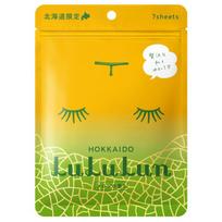Vienkartinių veido kaukių rinkinys LuLuLun Premium Sheet Mask Hokkaido Melon 7 Pack, drėkina ir maitina, su melionų sėklų aliejumi, 7 vnt. LU65831