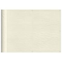 vidaXL Balkono pertvara, kreminė, 75x1000cm, 100% oksfordo poliesteris