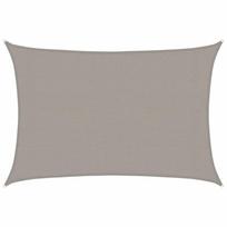 vidaXL Burė nuo saulės, šviesiai siva, 3x4,5m, HDPE, 160g/m²