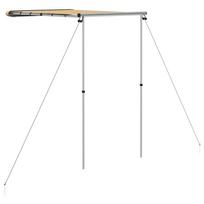 vidaXL Markizė nameliui ant ratų, smėlio spalvos, 1,2x2x2,15m