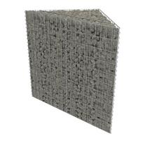vidaXL Gabiono vazonas, galvanizuotas plienas, 75x75x100cm, aukštas