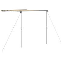 vidaXL Markizė nameliui ant ratų, smėlio spalvos, 2,4x2,5x2,15m