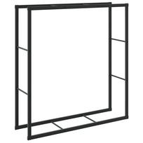 vidaXL Malkų lentyna Juoda 110x30x116 cm Plienas