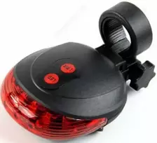 Galinis dviračio LED žibintas su lazeriu