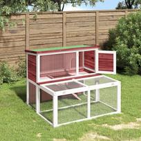 Triušių narvas moka 102x90x845cm pušies medienos masyvas