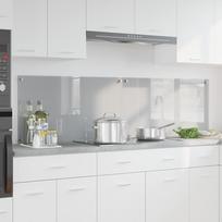 Virtuvės užpakalinė plokštė 2 pcs Šviesiai pilka 90 x 50 cm