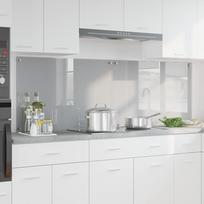 Virtuvės užpakalinė plokštė 2 pcs Šviesiai pilka 90 x 60 cm