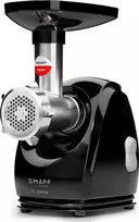Mėsmalė SMAPP 489.8 – 2000 W, nerūdijantis plienas, 3 sietai, juoda