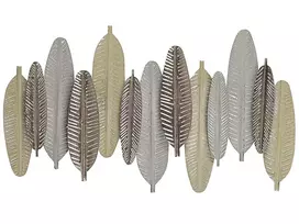 Metalinė sienų dekoracija Pióro ANTIMONY, 37 cm, sidabrinė