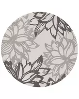 Lauko kilimas SOLAPUR pilkas ø 160 cm