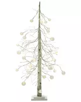 Sodo LED dekoracija HOLAR Eglutė 122 cm Balta
