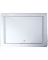 Vonios veidrodis su LED apšvietimu WASSY 80 cm 60 cm sidabrinis