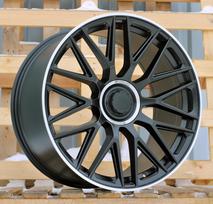 Ratlankis RACINGLINE B1766 R19x8.5 5x112 ET 38 CB 66.6 (Black Half Matt Polished Lip)