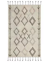 Kilimas CORUM smėlio spalvos 160 x 230 cm medvilninis