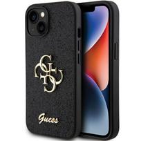 GUESS GUHCP15MHG4SGK iPhone 15 Plus / 14 Plus 6.7" black glitter script hard case – Big 4G